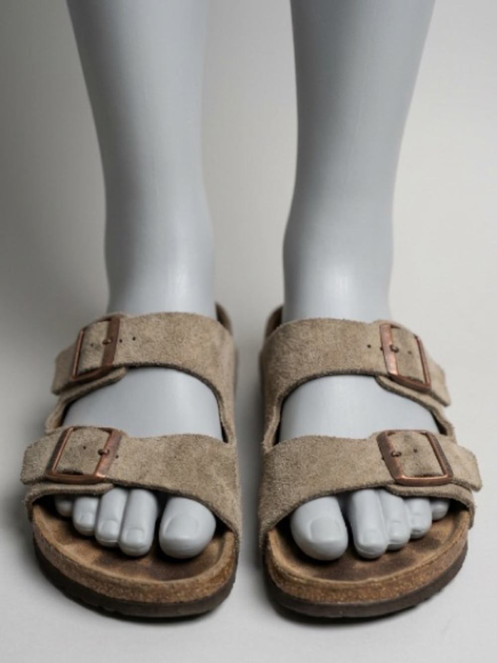 Birkenstock Tan Double strap Suede Sandals Sz 38 L7 Women